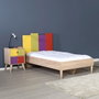 Hanah Home Mesita de Noche Kmd-920-Sx-1 Dormitorio Tablero de Partículas Melamina 44x66x44cm Elegante Funcional